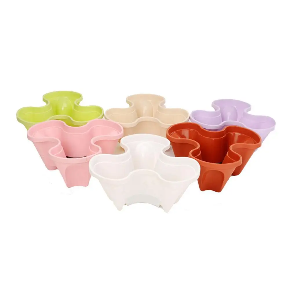 Stack-up Type Stereoscopic Flowerpot Strawberry Plant Pot for Flower Vegetables Decoration PP Garden Planter Pot Flowerpot