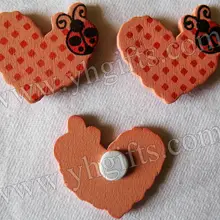 100 шт./партия, розовое сердце с стикер божья коровка, 2.5x3cm.Kids игрушки, набор для скрапбукинга, ранние образовательные DIY. детские поделки. классика