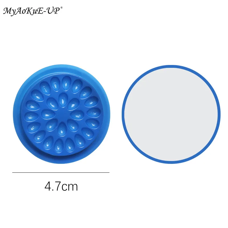 100 шт Цветные Одноразовые пластиковые цветочные держатели для ресниц наклейки клей паллет для наращивания ресниц инструменты для макияжа