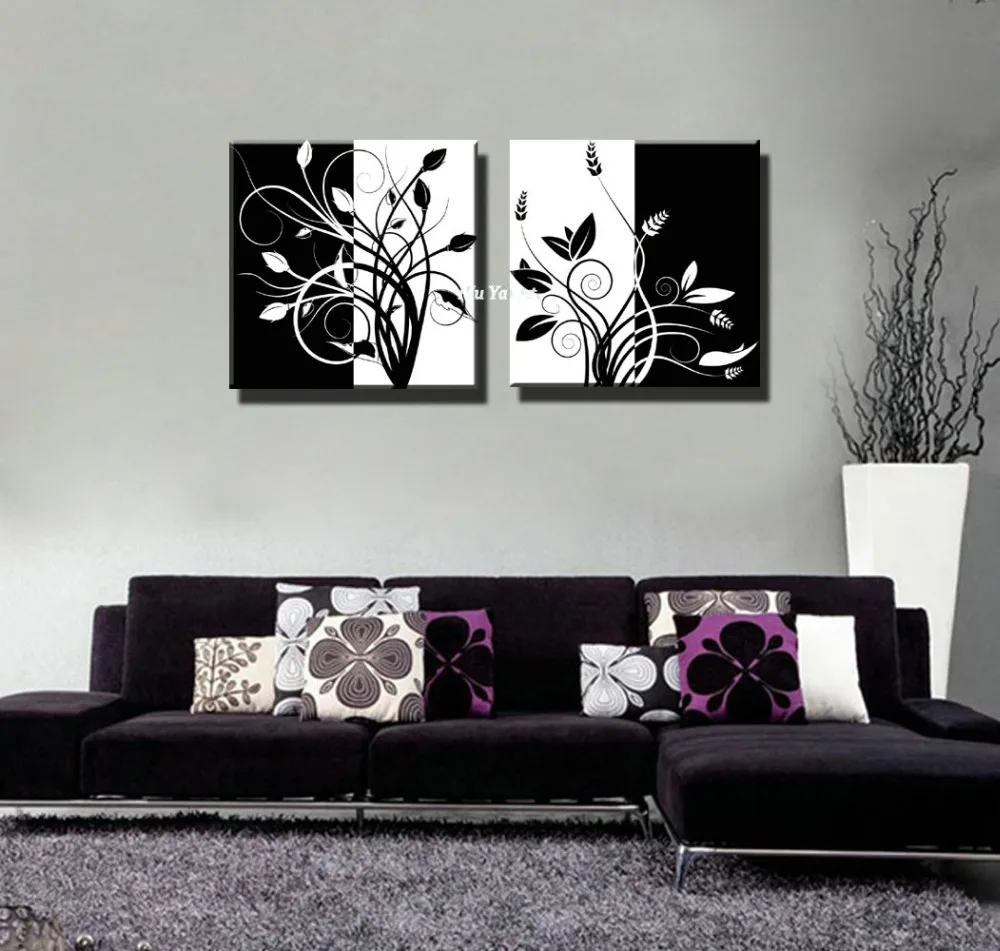 Blanco y negro árbol abstracto of life ilustraciones lienzos imagen