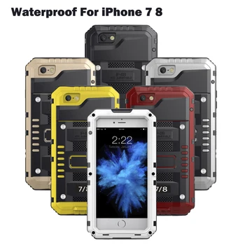 

Waterproof Diving Photograph Case For iPhone 7 Case Cover Heavy Duty With Built-in Screen Protector For iPhone 8