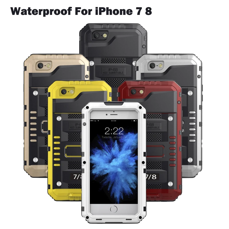 Водонепроницаемый чехол для дайвинга и фотографии iPhone 7 тяжелых условий