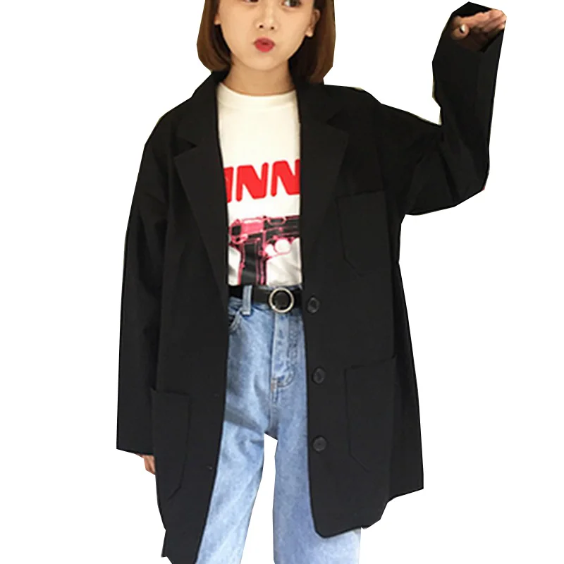 EXOTAO Long Sleeve Notched Blazer Feminino Single breasted