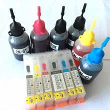 6 цветов PGI-650 PGI-651 набор для наполнения чернил для принтера Canon PIXMA MG6360 MG7160 принтеры