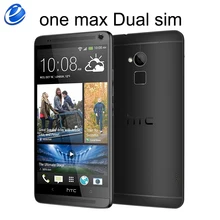 Разблокированный htc One Max Dual sim 16 Гб rom 2 Гб ram четырехъядерный 3g мобильный телефон 5,9 дюймов 4мп wifi gps htc ONE MAX смартфон Android gps