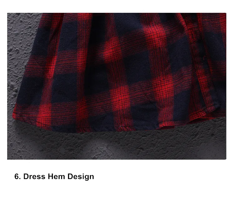  Mother Daughter Family Matching Long Sleeve Red Green Plaid Dress 23