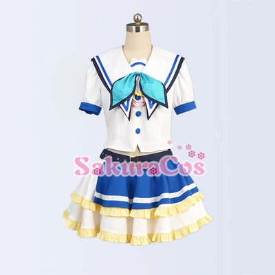 Индивидуальный размер аминовая одежда Lovelive Солнечный свет Aqours Косплей Костюм JumpingHeart Watanabe/Dia/Ruby/Mari/RikoAll членов платье cos - Цвет: Kanan Matsuura