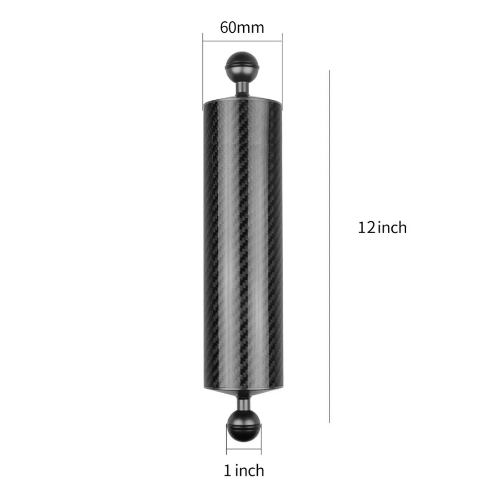 BGNING Дайвинг фотография из углеродного волокна плавучие лампы Arm двойные ручные аксессуары подводная фотография для Gopro Action Cam