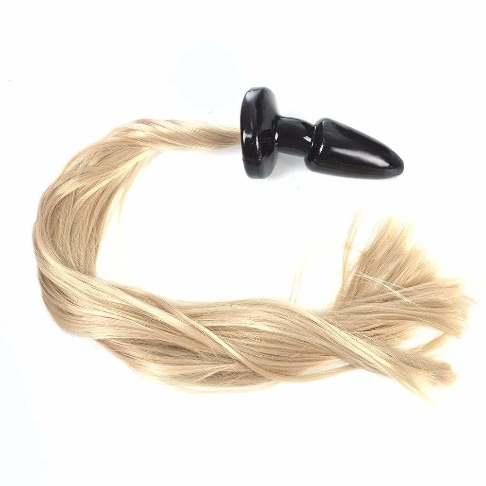 Анальная пробка с конским хвостом мягкий силиконовый анальный фетиш анальная