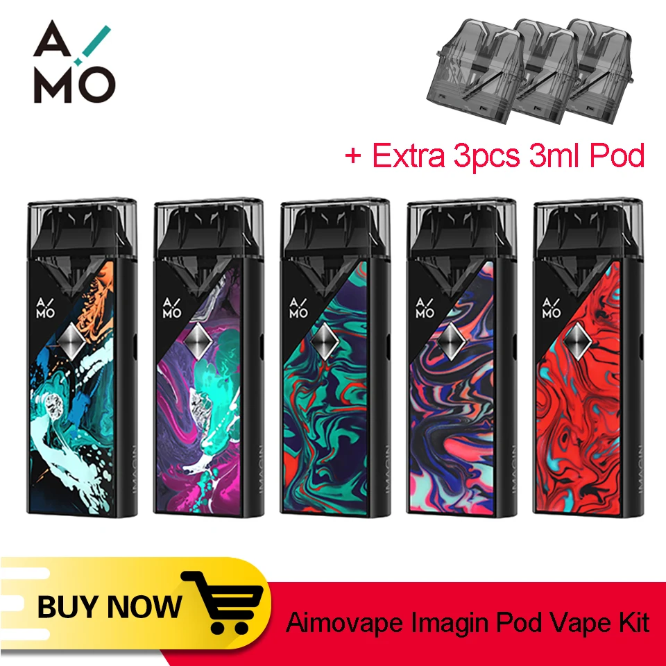 Оригинальный вейп набор OVNS Aimovape Imagin Pod электронная сигарета стартовый с 1100 мАч VS