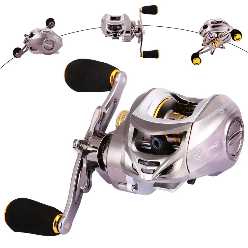 Sougayilang Baitcast Rod Reel Combo Портативный 4 секции M мощность литья удочка с 11+ 1BB baitcasing Рыболовная катушка комплект