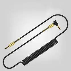 1,5 м 3,5 мм стерео штекер-папа AUX выдвижной растягивающийся аудио кабель дропшиппинг April10