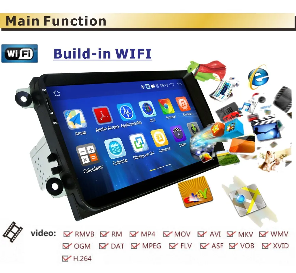 Best 1 din 9" Android Quad Core Car DVD For VW Passat Golf MK5 MK6 Jetta Polo Touran Sharan Car Radio stereo Navi canbus Bluetooth 6 Best 1 din 9" Android Quad Core Car DVD For VW Passat Golf MK5 MK6 Jetta Polo Touran Sharan Car Radio stereo Navi canbus Bluetooth 6