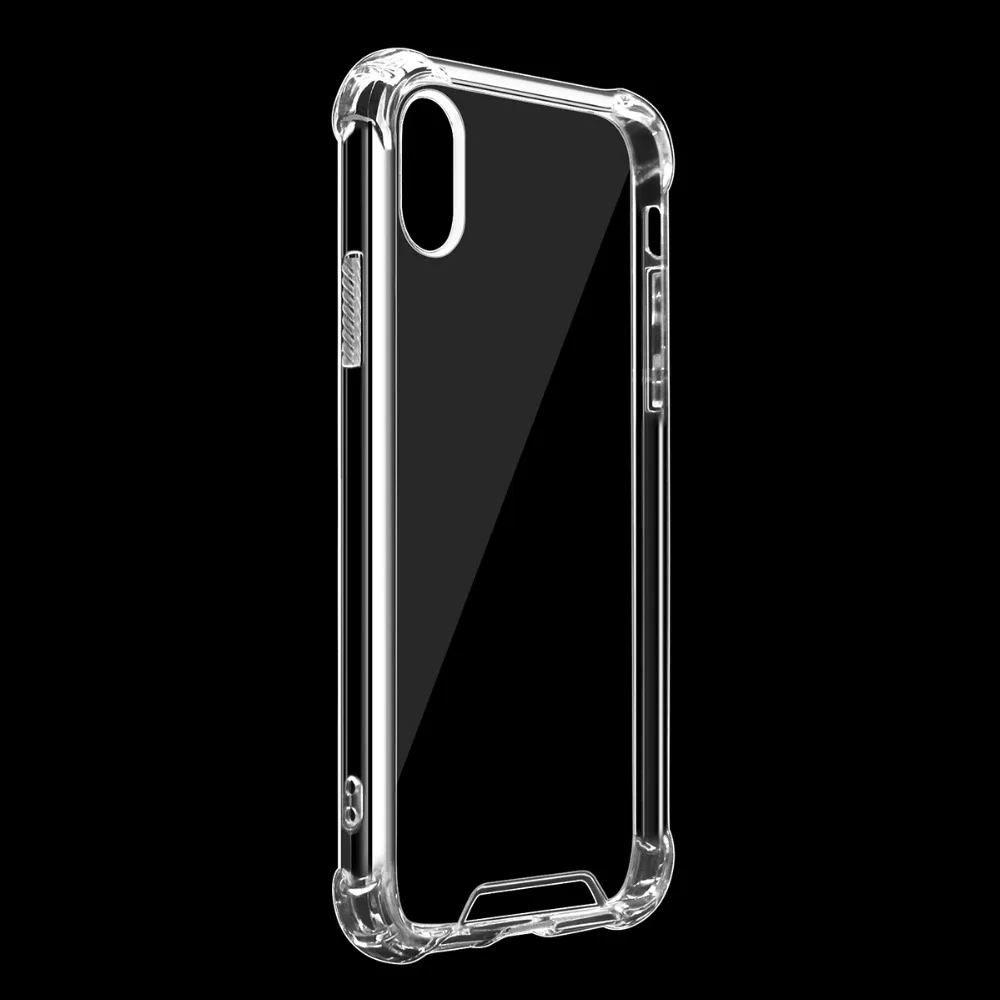 Ультра тонкий Ясно Прозрачный чехол из термополиуретана и силикона для iPhone XS MAX XR 6 7 6 S плюс защитить резиновая чехол для iPhone 8 7 Plus