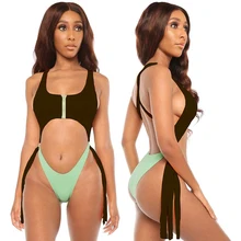 Лоскутный купальник цельный полый Монокини женский купальник треугольник купальник с высокими плавками Женская пляжная одежда купальный костюм