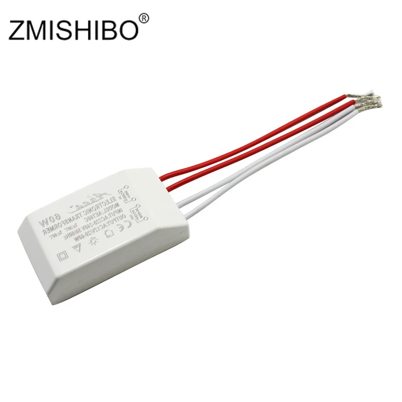 ZMISHIBO Constant Voltage Power Supply AC12V 60W 220V Mini font b Electronic b font Transformer White