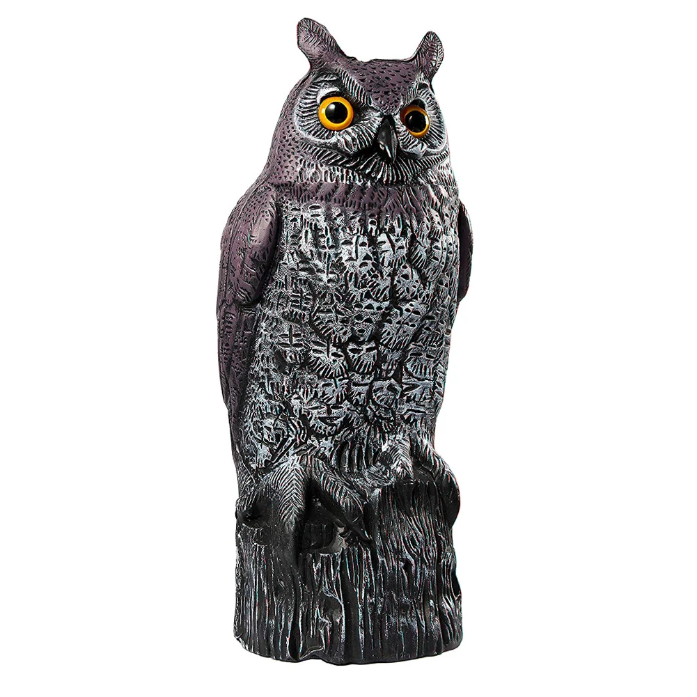 

Bird Control Repellents Fake Owl Decoy Pest Enemy Deterrent Scarecrow