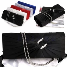 THINKTHENDO Для женщин со стразами свадебная сумочка-клатч через плечо цепь вечерняя сумочка кошелек