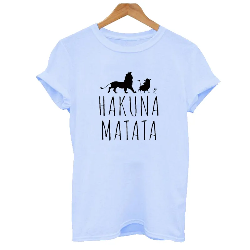 2019 الصيف هاكونا ماتاتا إلكتروني طباعة المحملة قميص أوم الصيف النساء قصيرة الأكمام تي شيرت زائد حجم المرأة عارضة 100% قطنية عالية الجودة