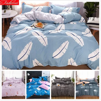 

3/4 pcs Bedding Set Big Size Double King Queen Twin Single Duvet Cover Kids Child Soft Cotton Bed Linens 150x220 180x220 200x230