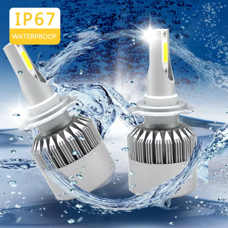 2 шт. светодиодный фары лампы КТС 110 Вт/пара H7 H4 H1 H3 H11 HB3 HB4 9007 12 V 11000LM холодный белый
