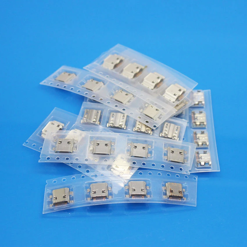 Разъем Micro USB JCD для Samsung I9000/I9200/I9220/I9300/S5830/I8190/I8262D/T999/S7562C/S3/S4 18 шт.|Шлейфы мобильных