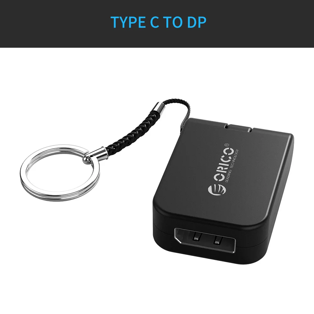 ORICO Тип C конвертер USB C Тип к HDMI VGA DP Мини DP адаптер 5 см мини Тип C концентратор для MacBook/HUAWEI P10 20/samsung - Цвет: DP