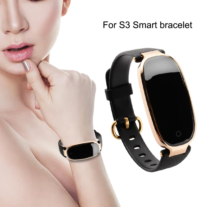 

Women Fashion S3 Smart Bracelet Heart Rate Monitor Wrist Smart Wristband S3 Bracelet Touch Screen For IOS Android Phone