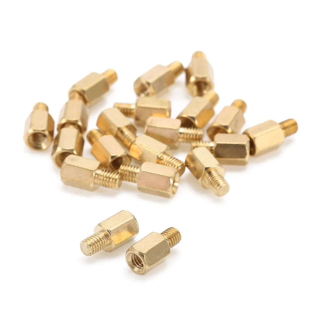 Mayitr 20 шт. M3 6 + 4 мм O4L0 PC материнская плата (PCB), латунное ...
