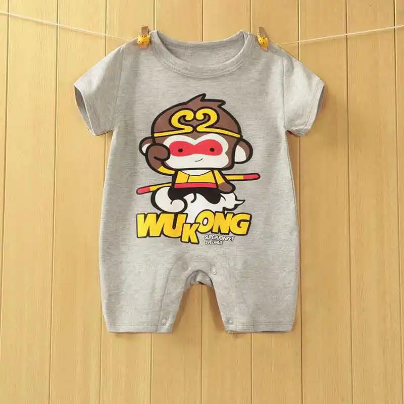 2020 Baby Rompers Summer Lovely Baby Boy Girl Clothing Newborn Infant Penguin Short Sleeve Clothes baby boy girl Jumpsuits