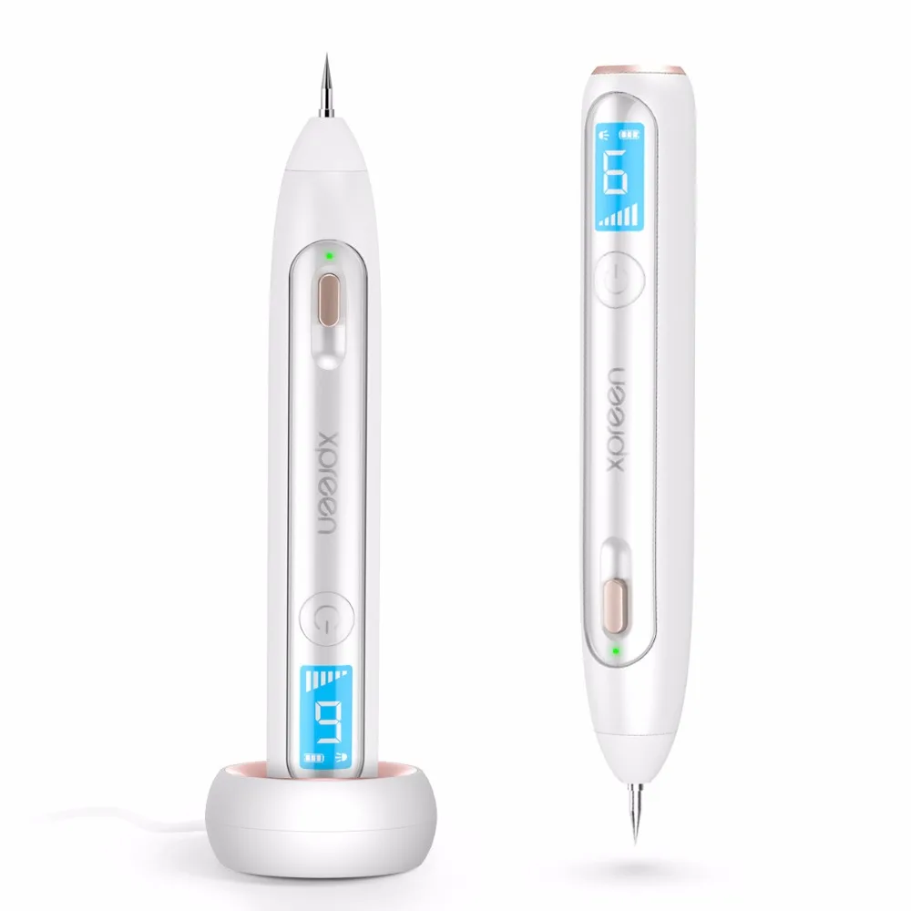 

6 Gears Laser Plasma Mole Removal Pen Dark Spot Remover Skin Point Pen LED Spotlight Skin Wart Tag Tattoo Removal Tool Beauty