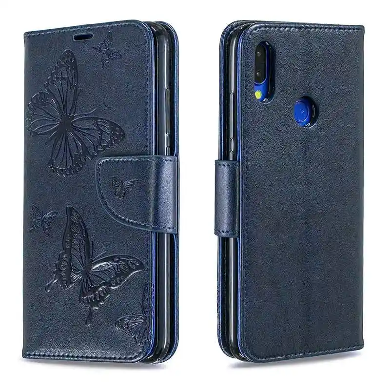Для Redmi Note 7 Note 7 Pro тисненый узор с бабочками из искусственной кожи чехол-бумажник для Redmi 7 Redmi 6 6A 6 Pro флип-накладка держатель для телефона