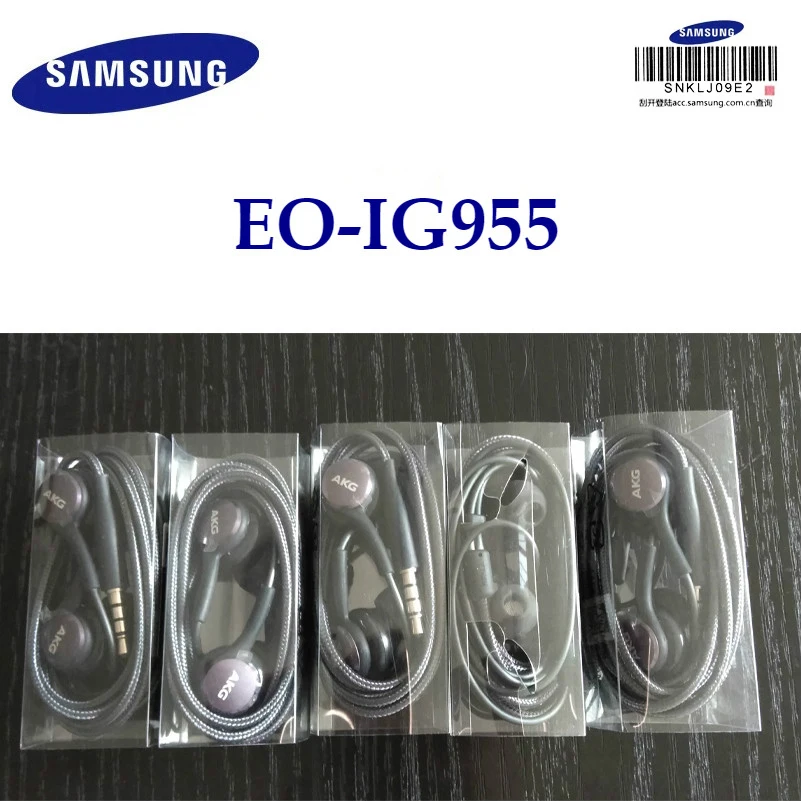 Наушники SAMSUNG EO-IG955 оптовая продажа 5/10/15/20 шт. 3 5 мм в ухо с микрофоном проводная