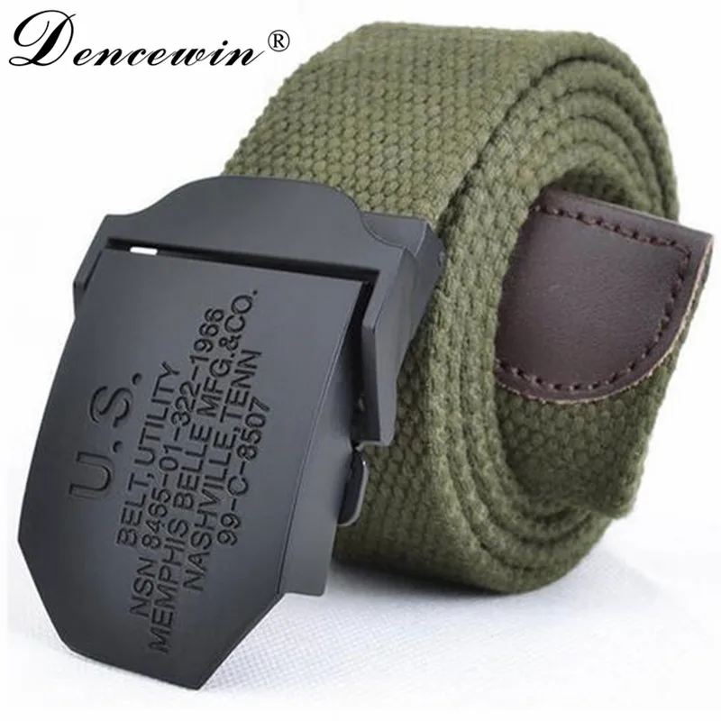 Hot Belts 110CM Military Canvas Belt For Mens And Woman US Buckle Belts