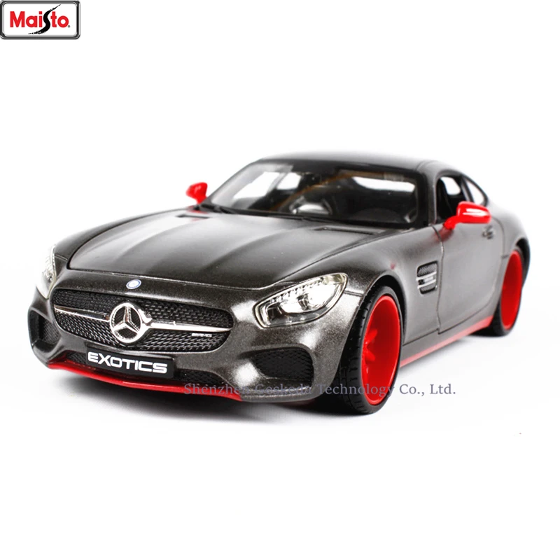 

Maisto 1:24 Mercedes-Benz AMG GT modification super toy car model For with Steering wheel control front wheel steering toy