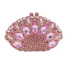 XIYUAN бренд клатч свадебный кошелек Роскошный коктейльный подружки невесты бриллиантовые вечерние сумки банкетный Шампань клатчи на день розовый