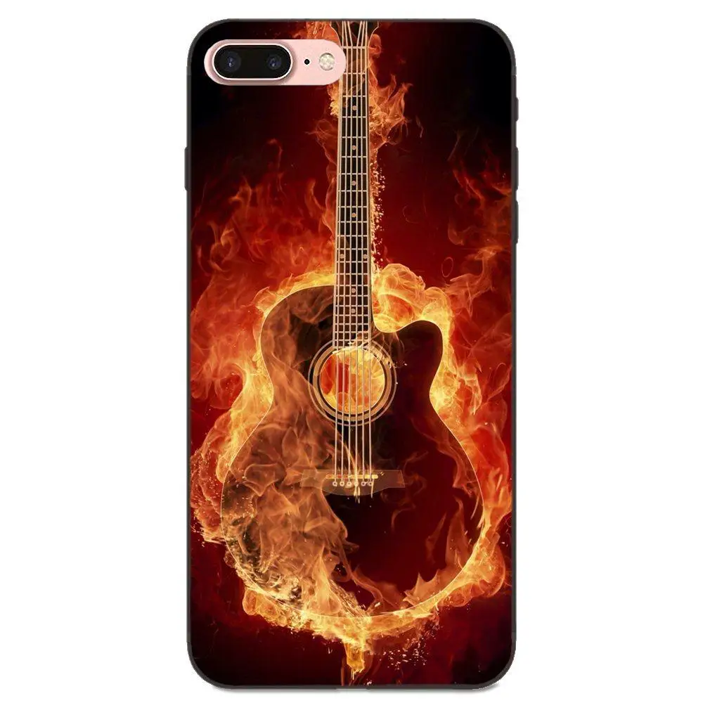 Fire And Ice гитара музыкальный узор для Galaxy C5 C7 J1 J2 J3 J330 J5 J6 J7 J730 2017 Ace Core Duo Max Mini Plus Prime