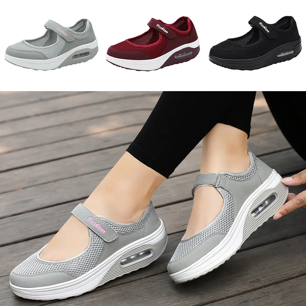 Г., женские туфли-лодочки новая весенне-летняя обувь на липучке повседневная легкая дышащая обувь на платформе Модные Лоферы для прогулок
