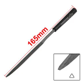 

Uxcell Hot Sale 1 Pcs Plastic Coated Handle 165mm Length Three Square Triangle Needle Files