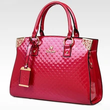 brand bag cute tote 2016 New Fashion Designer Large Genuine Leather Tote Shoulder Bag Handbag Ladies Messenger chain plaid