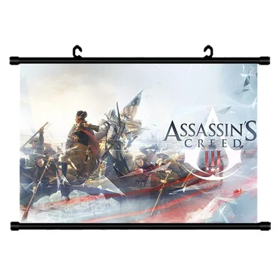 

Assassins Creed Star Wars My Hero Academia Scroll Painting Anime Wall Hanging Poster Canvas 24 Styles Home Art Decoration 35