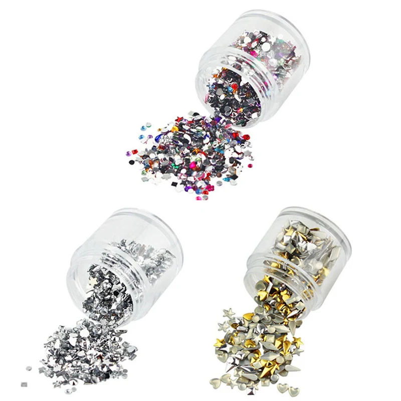 

Rhinestones Nail Art Soft Flowers Fruit Slices Shaped Diamonds Glitter Manicure Decoration crystals for nail designs 0109