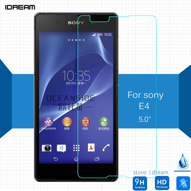 Закаленное стекло для Sony Xperia E4 2 шт. защита экрана 5 9h защитная пленка на E2105 E2114 E2115