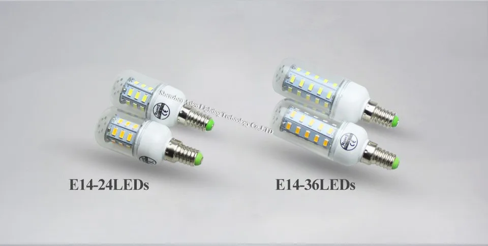 E27 E14 светодиодный лампы Светильник лампы 5730 220 В 24 36 48 56 69 светодиодный s светодиодный кукурузы светодиодный шарик Рождество лампада светодиодный люстра Свеча светильник Инж