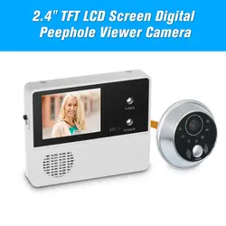 2,4 "TFT ЖК-дисплей Экран Цифровой глазок Камера дверь монитор электронной цифровой дверной мониторинга для дома безопасности дверной Звонок
