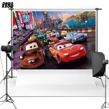 Buy DAWNKNOW Vinyl Photography Background For Children Cartoon Car Polyester Backdrops For Baby Photo Studio G091 Free Shipping
