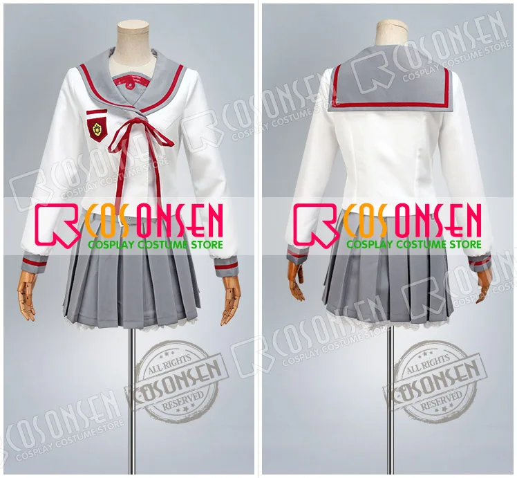Косплей ONSEN Seraph of the End Owari no Serafu Mahiru Hiiragi костюм моряка полный комплект|seraph end|cosplay