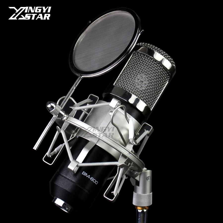 

Metal Shock Mount Stand Spider Microphone Pop Filter Mic Isolation Shield Wind Screen Foam For Telefunken C12 M80 M81 AK47 AR51
