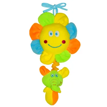 

Soft Comfort Toys Baby Cute Plush Dolls Cartoon Music Plush Pull Bell Rattle Toy Bed Children Hanging Dolls
