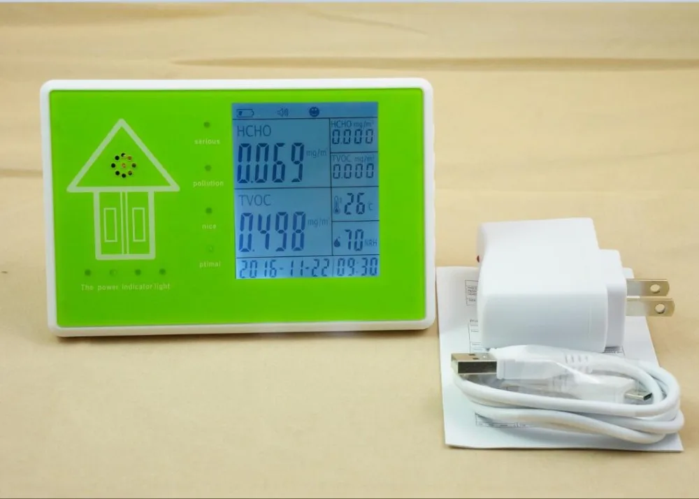 Free shipping Portable PM2.5 and PM10 air quality testing VOC air